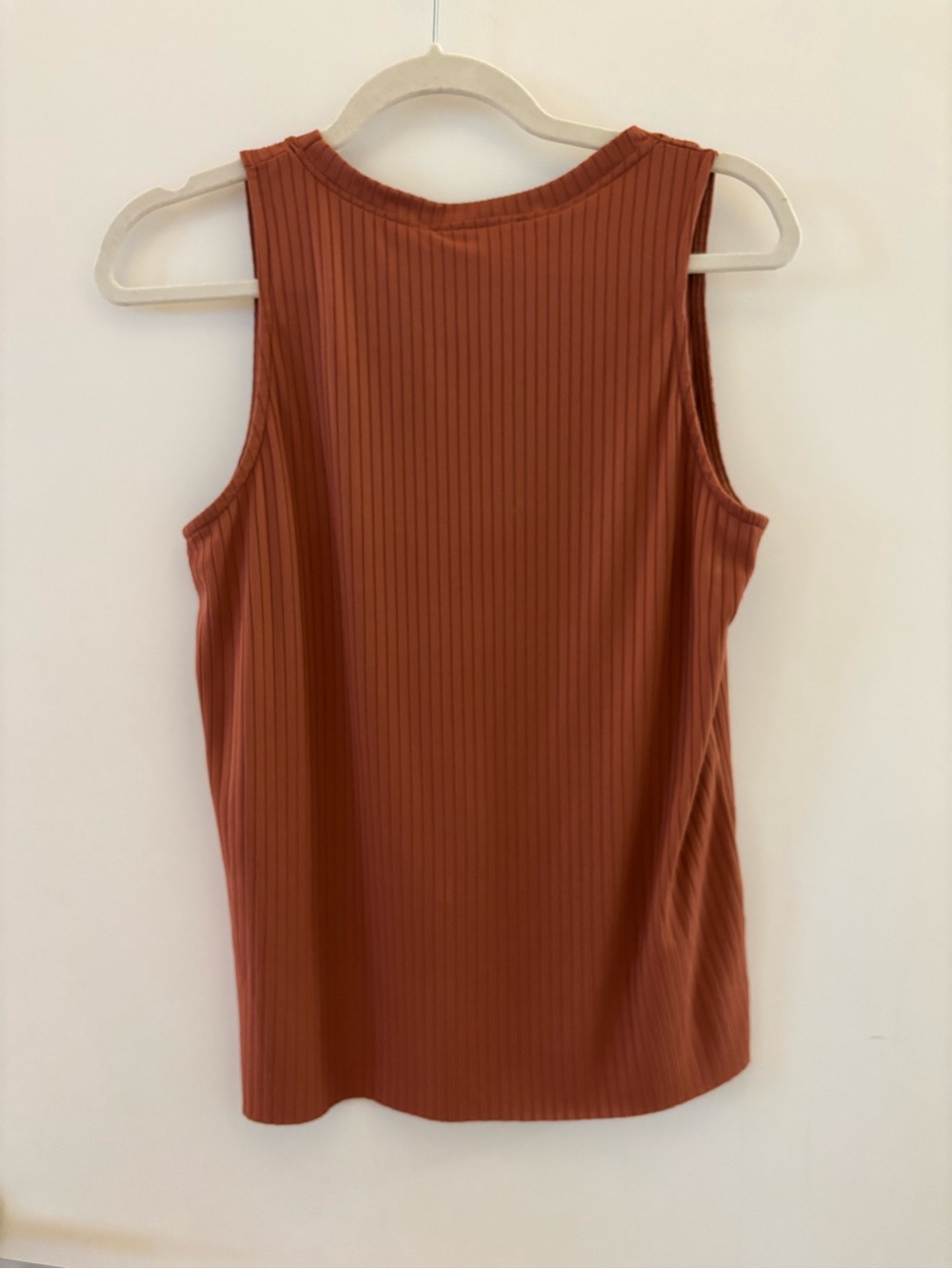 Jackson Rowe Rust Ribbed Sleeveless Top M - Picture 2 of 5